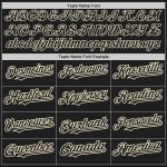 Personalized Black Cream Baseball Jersey with Raglan Sleeves Personalized Black Cream Raglan Sleeves Baseball Jersey