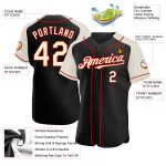Personalized Black Cream Red Baseball Jersey with Raglan Sleeves Personalized Black Cream-Red Raglan Sleeves Baseball Jersey