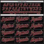 Custom Black Crimson City Varsity Letterman Jacket with Personalized Name and Number - Full Snap Cream Bomber Personalized
