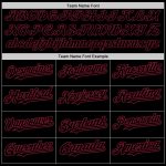 Custom Name and Number Black Crimson 3D Abstract Splatter Grunge Art Baseball Jersey - Personalized Team Apparel Personalized
