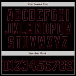 Custom Name and Number Black Crimson 3D Abstract Splatter Grunge Art Baseball Jersey - Personalized Team Apparel Personalized