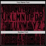 Custom Name and Number Personalized Black Crimson Dripping Splatter Art 3D Pattern Authentic Baseball Jersey Personalized