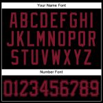 Custom Name and Number Personalized Black and Crimson Baseball Jersey - Authentic Team Apparel Personalized Black Crimson