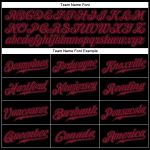 Custom Name and Number Personalized Black and Crimson Baseball Jersey - Authentic Team Apparel Personalized Black Crimson