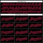 Custom Name Number Baseball Jersey Black Crimson Personalized Sleeveless Authentic Team Apparel Personalized Black Crimson