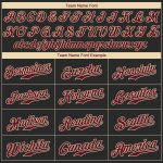 Custom Name and Number Personalized Black Crimson-City Baseball Jersey - Authentic Team Apparel Personalized Black Crimson-City