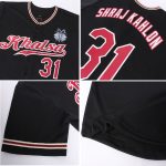 Custom Name and Number Personalized Black Crimson-City Baseball Jersey - Authentic Team Apparel Personalized Black Crimson-City