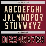 Personalized Black and Crimson Gradient Baseball Jersey with Custom Name and Number - Authentic Fashion Team Apparel Personalized