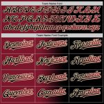 Personalized Black and Crimson Gradient Baseball Jersey with Custom Name and Number - Authentic Fashion Team Apparel Personalized
