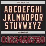 Personalized Black and Crimson Cream Baseball Jersey for Men, Size 18 Personalized Black Crimson-City Cream Baseball Jersey