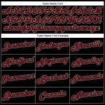 Personalized Black Crimson City Baseball Jersey for Men Women, Cream Color 4 Personalized Black Crimson-City Cream Baseball
