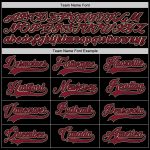 Custom Black Crimson Baseball Jersey for Men and Women - Personalized Sportswear Personalized Black Crimson-City Cream Baseball