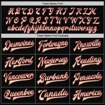 Custom Name Number Black Crimson City Full-Snap Bomber Varsity Jacket Two-Tone Cream Design Personalized Black Crimson-City