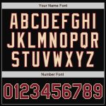 Custom Name Number Black Crimson City Full-Snap Bomber Varsity Jacket Two-Tone Cream Design Personalized Black Crimson-City