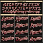 Custom Name and Number Bomber Jacket Varsity Letterman Black Crimson-City Cream Crow 3D Pattern Sleeves Personalized Black