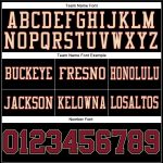 Custom Name and Number Personalized Black Crimson-City Football Jersey Authentic Mesh Personalized Black Crimson-City Cream