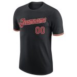Personalized Crimson-City Black Cream Performance T-Shirt for Men and Women Personalized Black Crimson-City Cream Performance