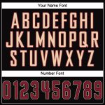 Custom Team Performance T-Shirt with Personalized Name and Number - Black Crimson-City Cream Personalized Black Crimson-City