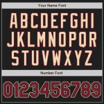Personalized Softball Jersey Unisex Two-Button Cream Black Crimson City Personalized Black Crimson-City Cream Two-Button
