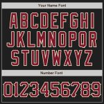 Custom Name and Number Black Crimson-Cream 3D Pattern Baseball Jersey - Personalized Abstract Network Design Personalized