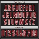 Custom Name and Number Personalized Black Crimson-Cream Baseball Jersey Authentic Design Personalized Black Crimson-Cream