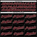 Personalized Black Crimson Cream Gradient Baseball Jersey for Fashion Enthusiasts Personalized Black Crimson-Cream Gradient