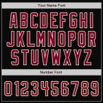 Custom Personalized Bomber Jacket with Name & Number - Black Crimson Cream-Maroon Varsity Letterman Style Fashion Jacket