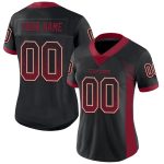 Personalized Crimson Cream Black Mesh Football Jersey for Fashion Fans Personalized Black Crimson-Cream Mesh Drift Fashion