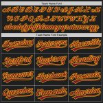 Personalized Baseball Jersey for Men - Black Crimson Gold Custom 3 Personalized Black Crimson-Gold Baseball Jersey 3