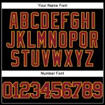 Personalized Baseball Jersey in Black Crimson and Gold for Men, Size 5 Personalized Black Crimson-Gold Baseball Jersey 5
