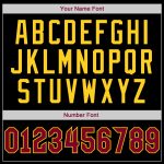 Personalized Black and Crimson Gold Baseball Jersey - Custom Sports Apparel Personalized Black Crimson-Gold Baseball Jersey