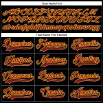 Personalized Hockey Jersey in Black Crimson and Gold with Lace Neck Design Personalized Black Crimson-Gold Hockey Lace Neck