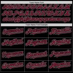 Customized Two-Tone Hoodie Jacket with Personalized Name and Number - Black Crimson-Gray Bomber Varsity Full-Snap Design