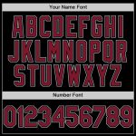 Customized Two-Tone Hoodie Jacket with Personalized Name and Number - Black Crimson-Gray Bomber Varsity Full-Snap Design