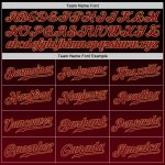Custom Black Crimson-Old Gold Baseball Jersey with Personalized Name & Number | Authentic Fade Fashion Team Gear Personalized