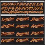 Custom Name and Number Softball Jersey - Personalized Black Crimson Pinstripe Old Gold Two-Button Unisex Design Personalized
