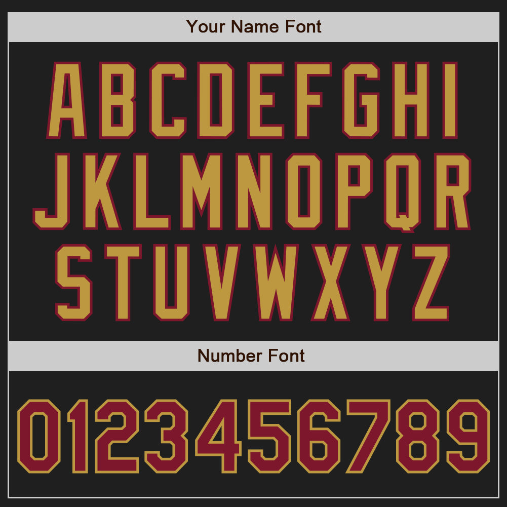 Personalized Black Crimson Pinstripe Old Gold Two-Button Unisex Softball Jersey Team Custom Name and Number Custom Name and Number Softball Jersey - Personalized Black Crimson Pinstripe Old Gold Two-Button Unisex Design Personalized - Image 5