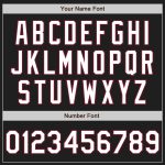 Custom Name and Number Unisex Softball Jersey - Personalized Black Crimson Pinstripe Two-Button Design Personalized Black