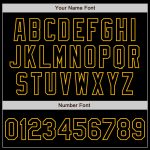 Custom Name Number Baseball Jersey - Personalized Black Crimson Splash Ink Gold Authentic Jersey Personalized Black Crimson