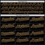 Custom Name and Number Black Crimson Splash Ink Authentic Baseball Jersey - Personalized Old Gold Team Jersey Personalized