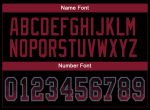 Personalized Football Jersey - Black Crimson-Teal Mesh Drift Style Personalized Black Crimson-Teal Mesh Drift Fashion Football
