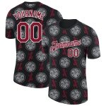 Personalized 3D Black Crimson-White Shrimp Soup Performance T-Shirt Personalized Black Crimson-White 3D Food Shrimp Soup