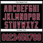 Custom 3D Pattern Baseball Jersey with Personalized Name and Number - Black Crimson-White Team Authentic Design Personalized