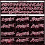 Custom 3D Spider Web Baseball Jersey - Personalized Black and Crimson-White Design Personalized Black Crimson-White 3D Spider