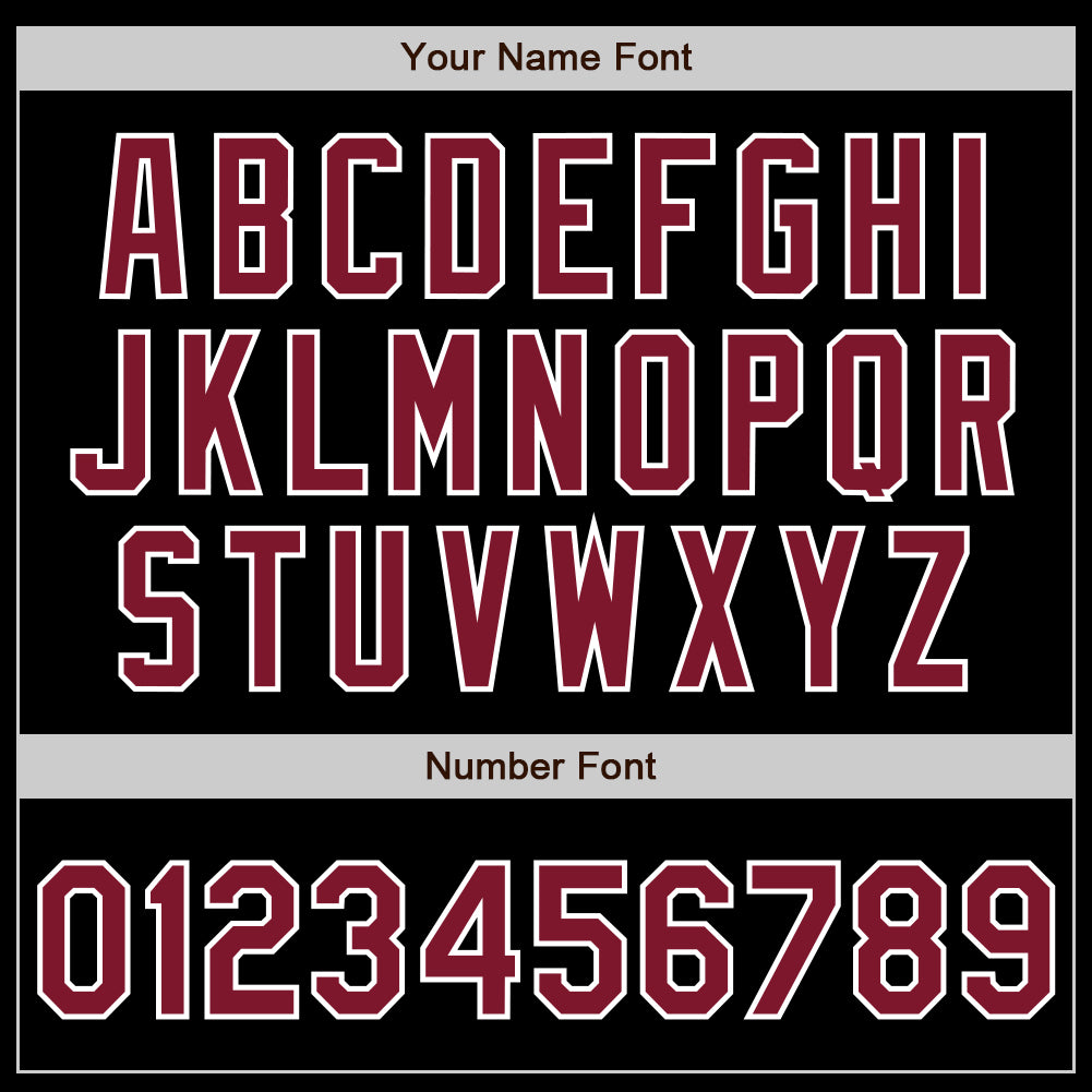Custom Black Crimson-White Baseball Jersey - Personalized Sports Apparel for Fans Personalized Black Crimson-White Baseball - Image 5