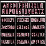 Personalized Soccer Jersey - Black Crimson-White Lines Sublimation Design Personalized Black Crimson-White Lines Sublimation