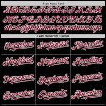 Personalized Black and Crimson White Throwback Baseball Jersey for Men Personalized Black Crimson-White Mesh Throwback Baseball