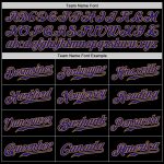 Personalized Black Dark Purple Gold Baseball Jersey for Men and Women Personalized Black Dark Purple-Old Gold Baseball Jersey