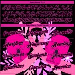 Personalized 3D Pink Ribbon Breast Cancer Performance T-Shirt - Black Deep Pink Personalized Black Deep Pink 3D Pink Ribbon