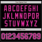 Personalized Black Deep Pink White Baseball Jersey for Men and Women Personalized Black Deep Pink-White Baseball Jersey